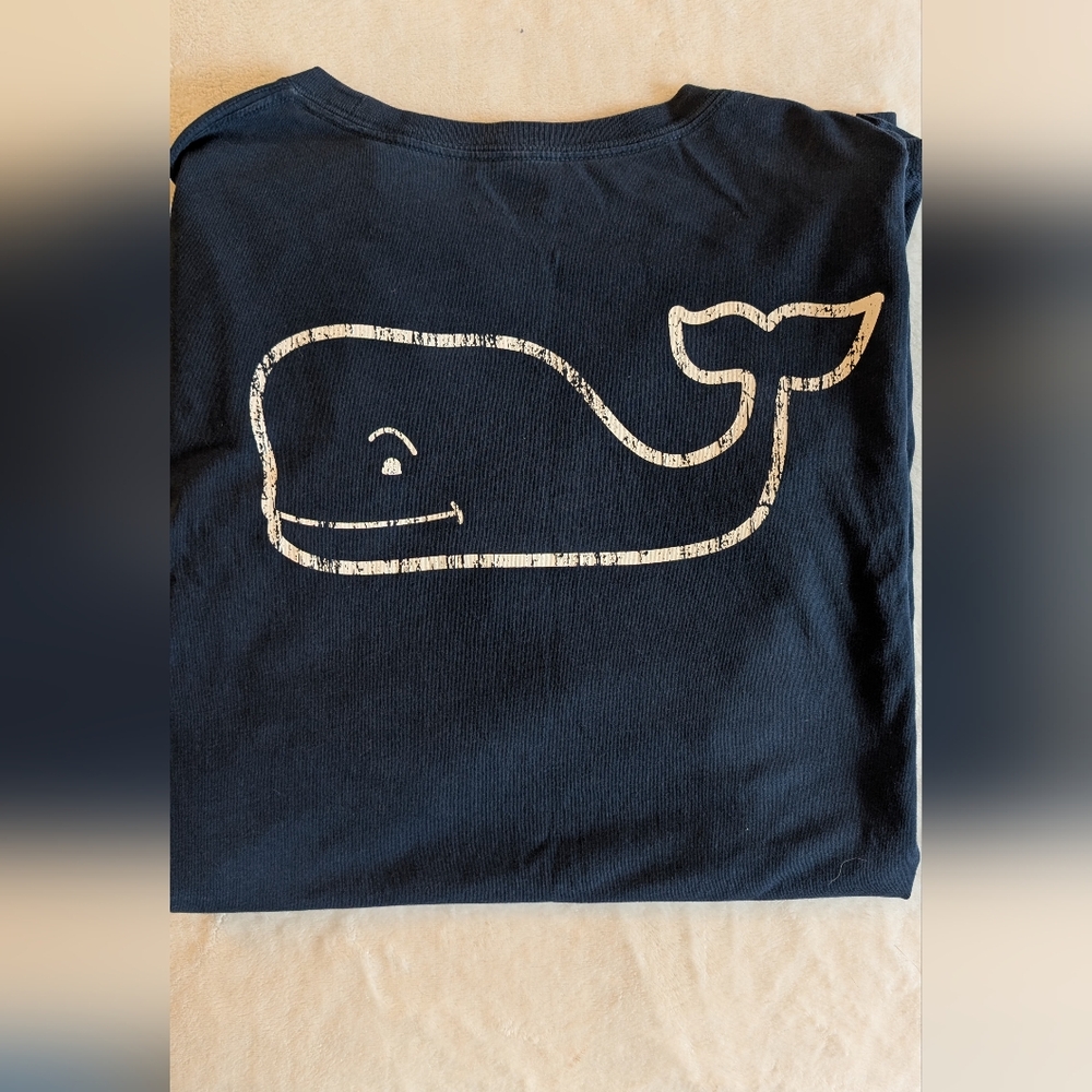 Men's Vineyard Vines Dark Blue Tee, Size Large